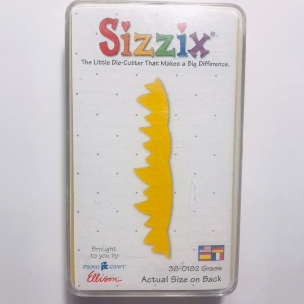 SIZZIX Originals Medium Grass Die Cut #38-0182 Provo Craft Ellison Scrapbooking